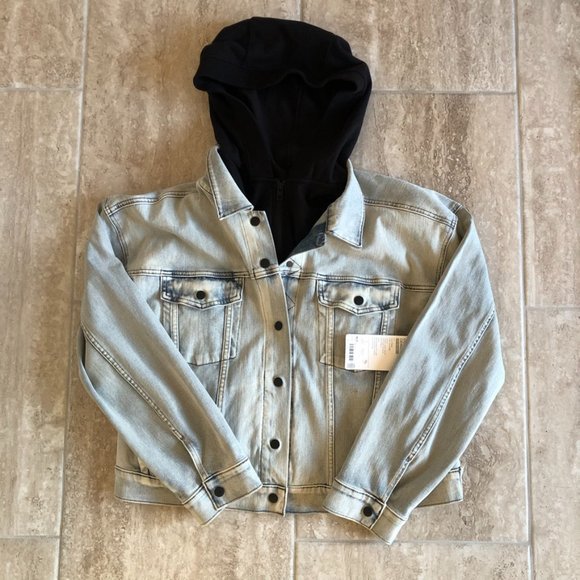 Athleta Jackets & Coats Nwt Athleta Double Time Denim Jacket Blue